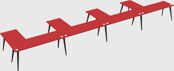 Modern l-shaped office desk