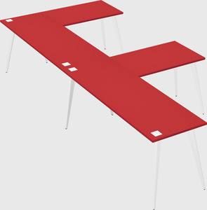 Modern l-shaped office desk