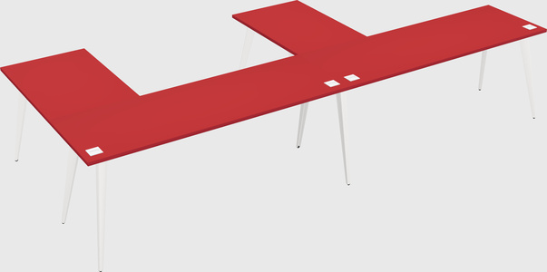 Modern l-shaped office desk