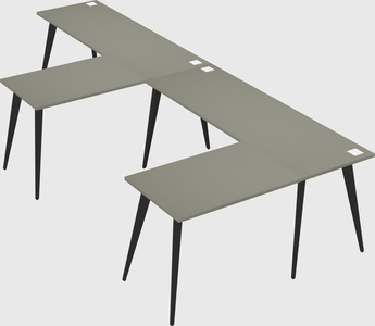 Modern l-shaped office desk