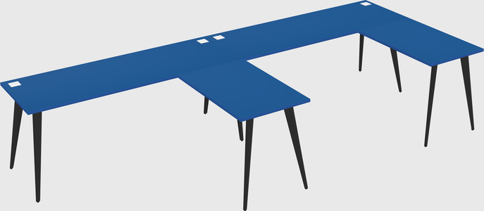 Modern l-shaped office desk