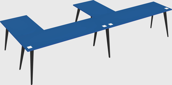 Modern l-shaped office desk
