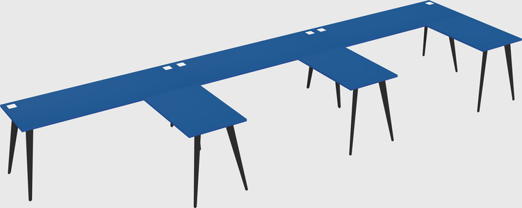 Modern l-shaped office desk