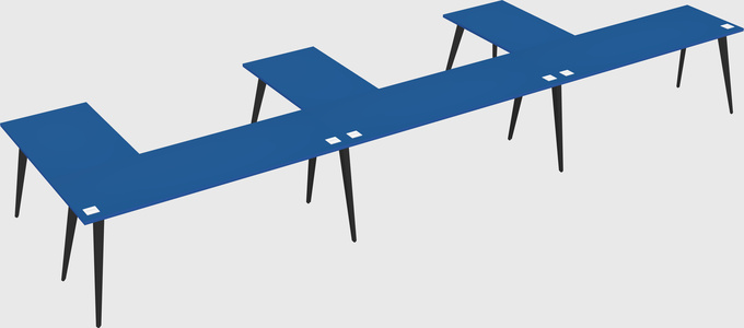 Modern l-shaped office desk