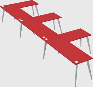 Modern l-shaped office desk