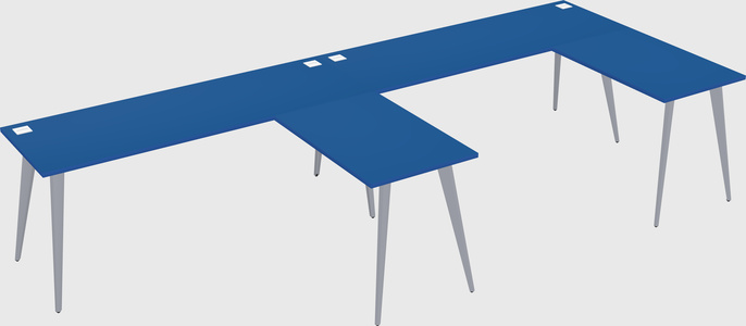 Modern l-shaped office desk