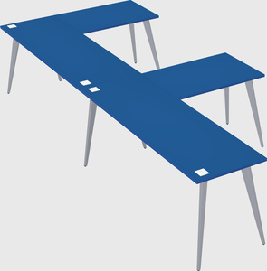 Modern l-shaped office desk