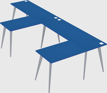 Modern l-shaped office desk