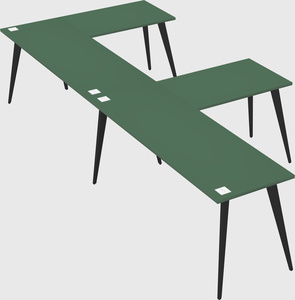 Modern l-shaped office desk