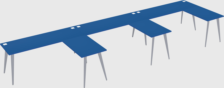 Modern l-shaped office desk