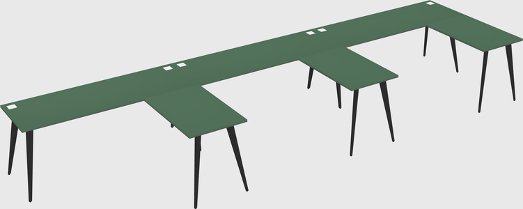 Modern l-shaped office desk