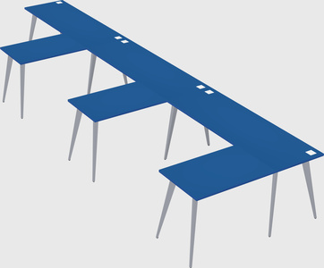 Modern l-shaped office desk