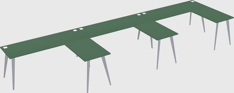 Modern l-shaped office desk