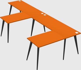 Modern l-shaped office desk