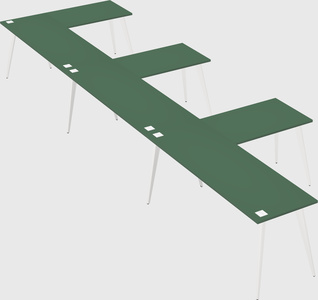 Modern l-shaped office desk