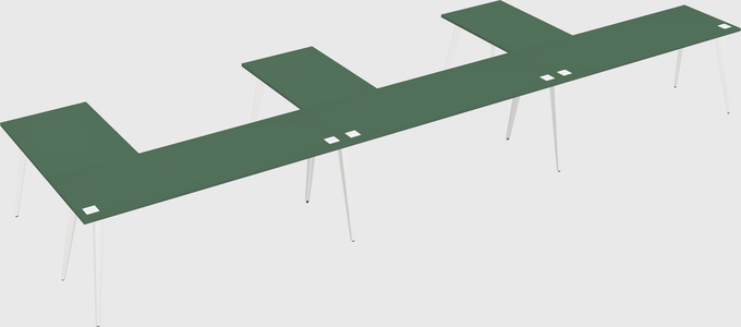 Modern l-shaped office desk
