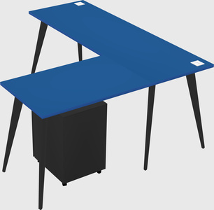 Modern l-shaped office desk