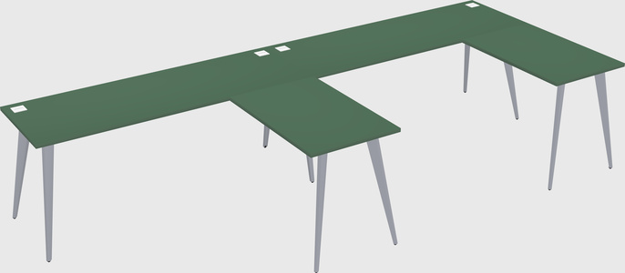 Modern l-shaped office desk
