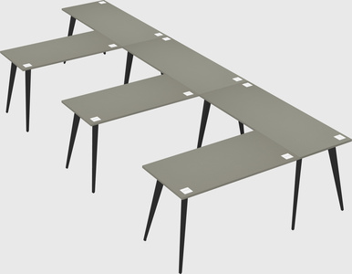 Modern l-shaped office desk