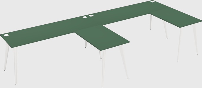 Modern l-shaped office desk