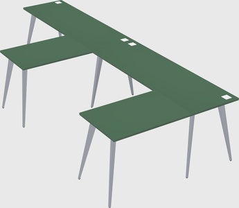 Modern l-shaped office desk