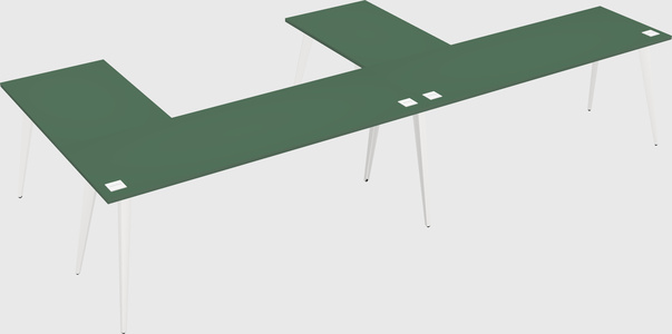 Modern l-shaped office desk
