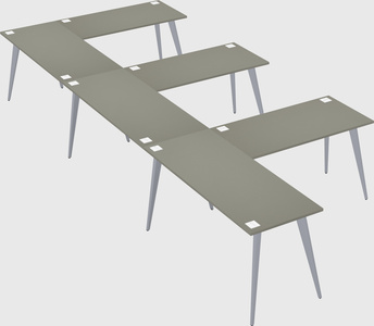 Modern l-shaped office desk