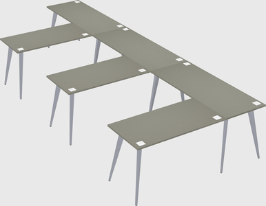 Modern l-shaped office desk