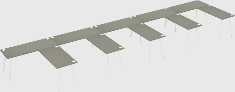 Modern l-shaped office desk