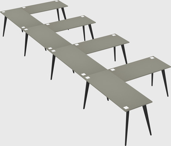 Modern l-shaped office desk
