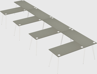Modern l-shaped office desk