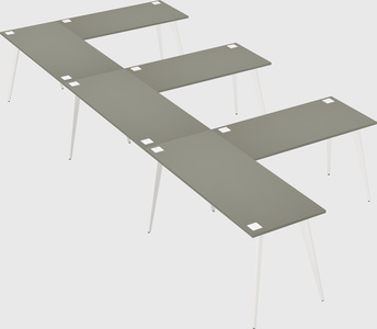 Modern l-shaped office desk