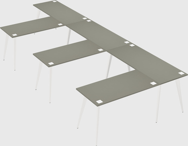 Modern l-shaped office desk