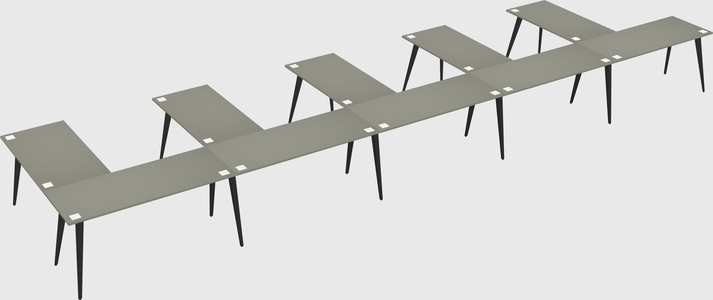 Modern l-shaped office desk