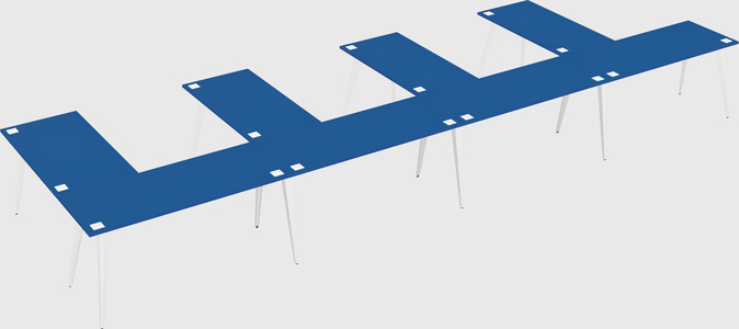 Modern l-shaped office desk