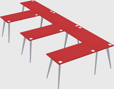 Modern l-shaped office desk