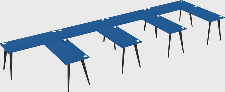 Modern l-shaped office desk