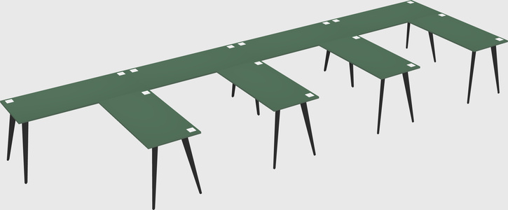 Modern l-shaped office desk