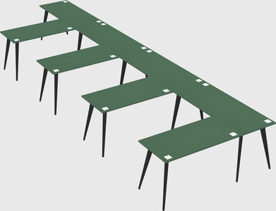 Modern l-shaped office desk