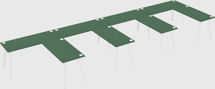 Modern l-shaped office desk