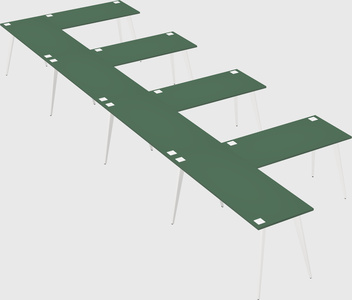 Modern l-shaped office desk