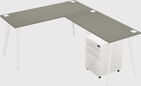 Modern L-shaped Office Desk