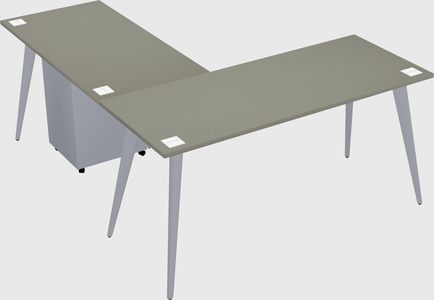 Modern l-shaped office desk
