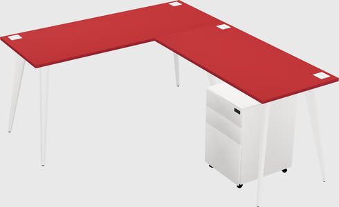 Modern L-shaped Office Desk