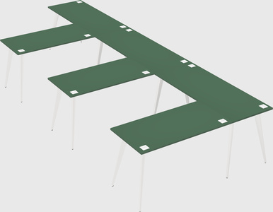 Modern l-shaped office desk