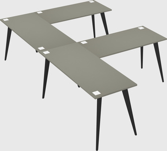 Modern l-shaped office desk
