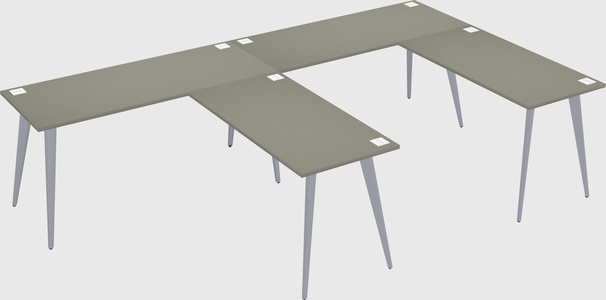 Modern l-shaped office desk