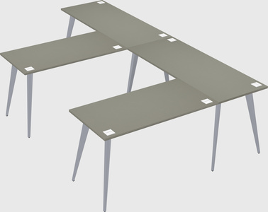 Modern l-shaped office desk