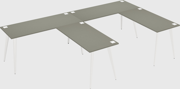 Modern l-shaped office desk
