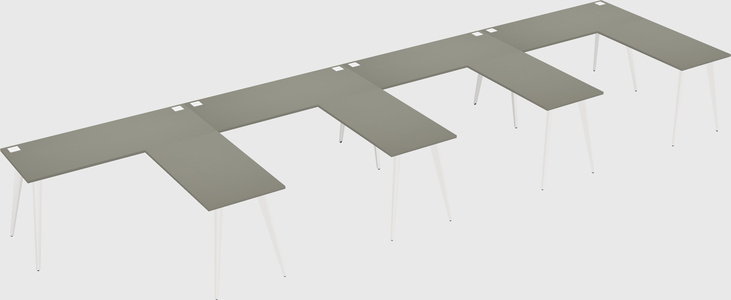 Modern l-shaped office desk